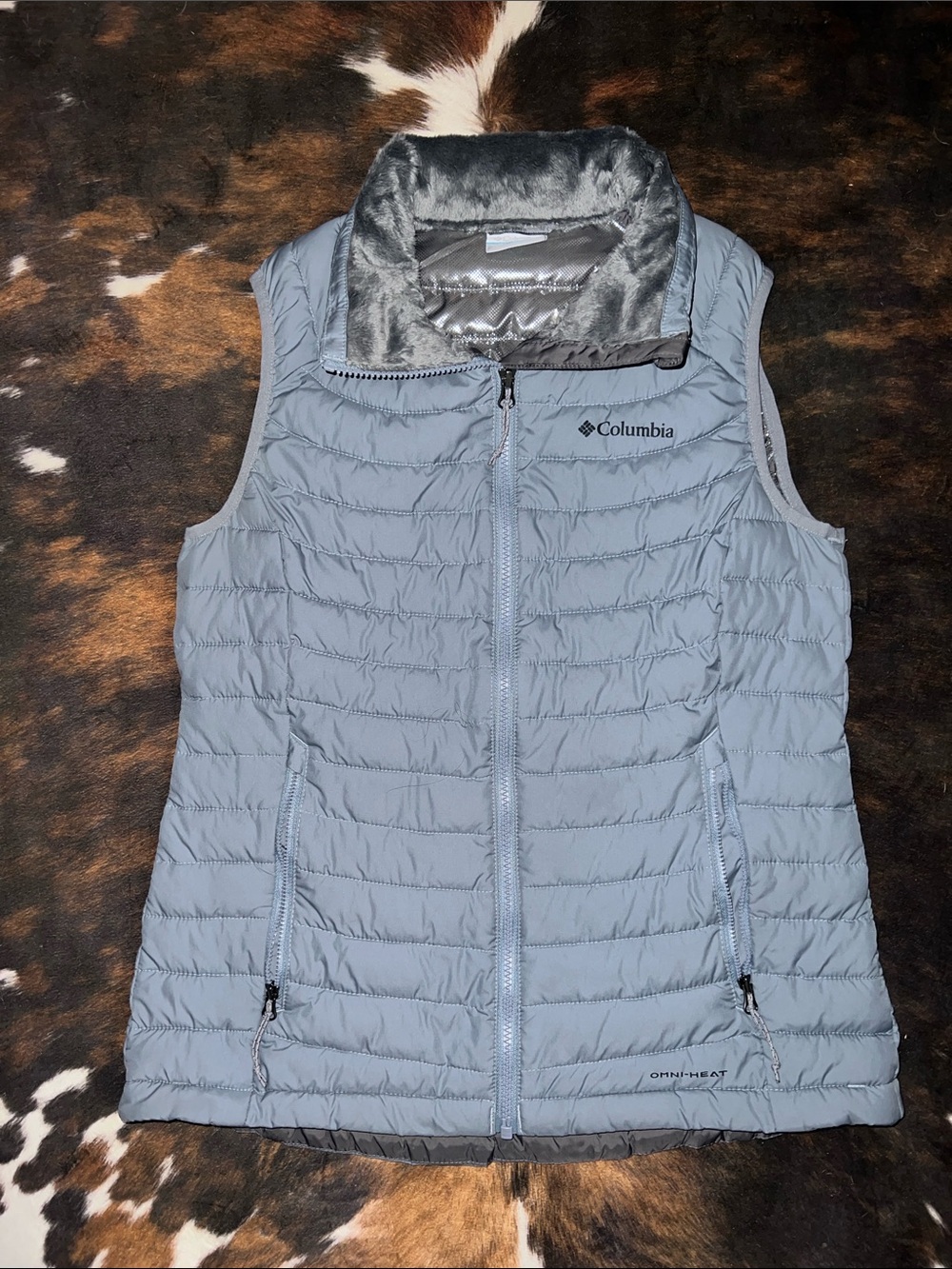Columbia Women's Pale Blue Quilted Omni-Heat Vest